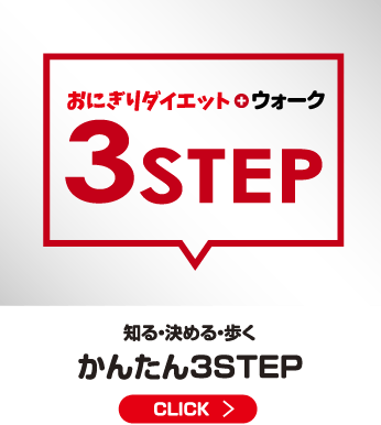 知る・決める・歩く かんたん3STEP